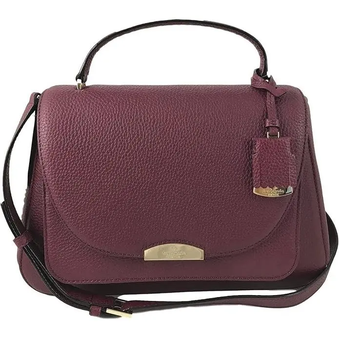 Kate Spade New York Large Alexya Pine Grove Way Pebbled Leather Shoulder Bag