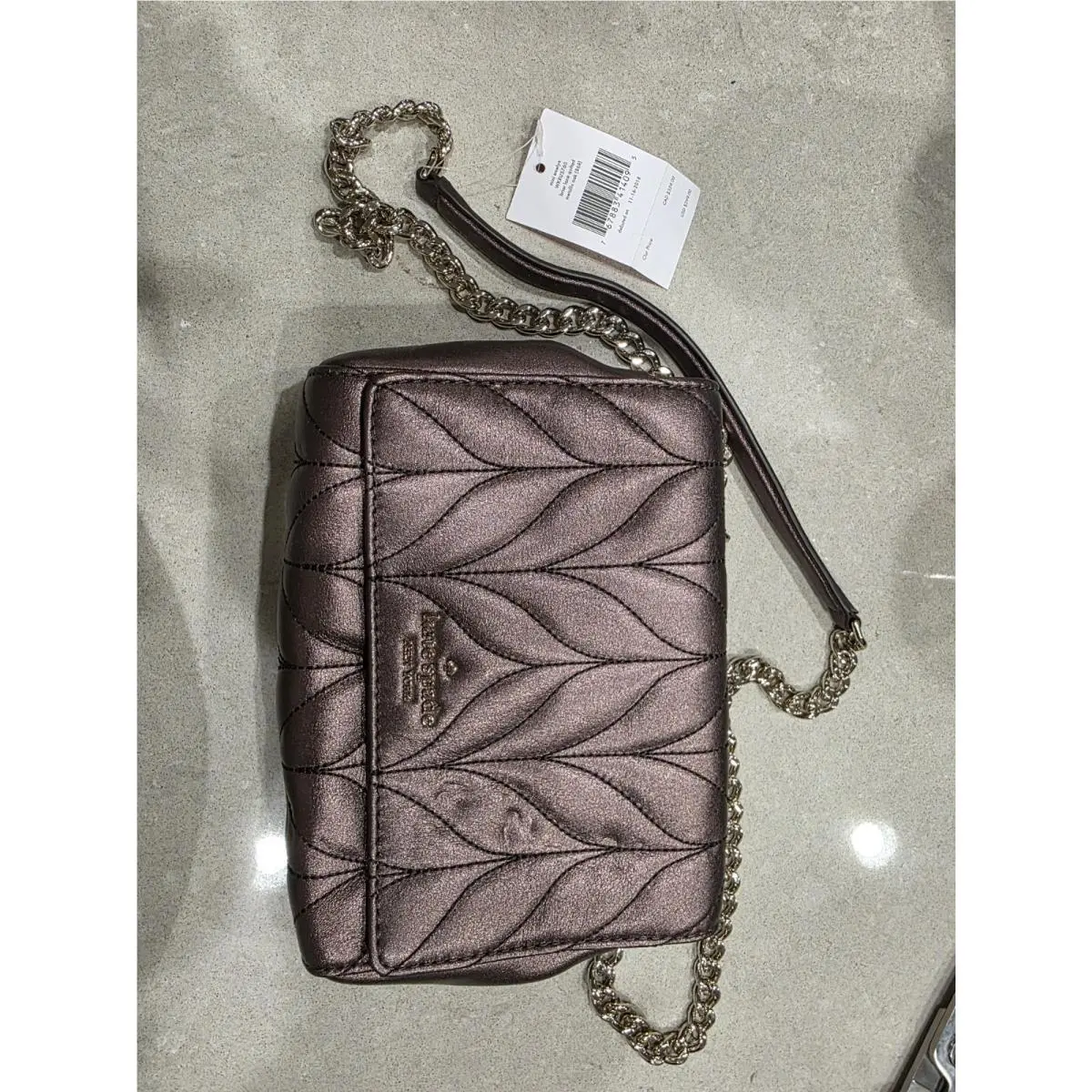 Kate Spade Handbag Leather in Metallic Brown