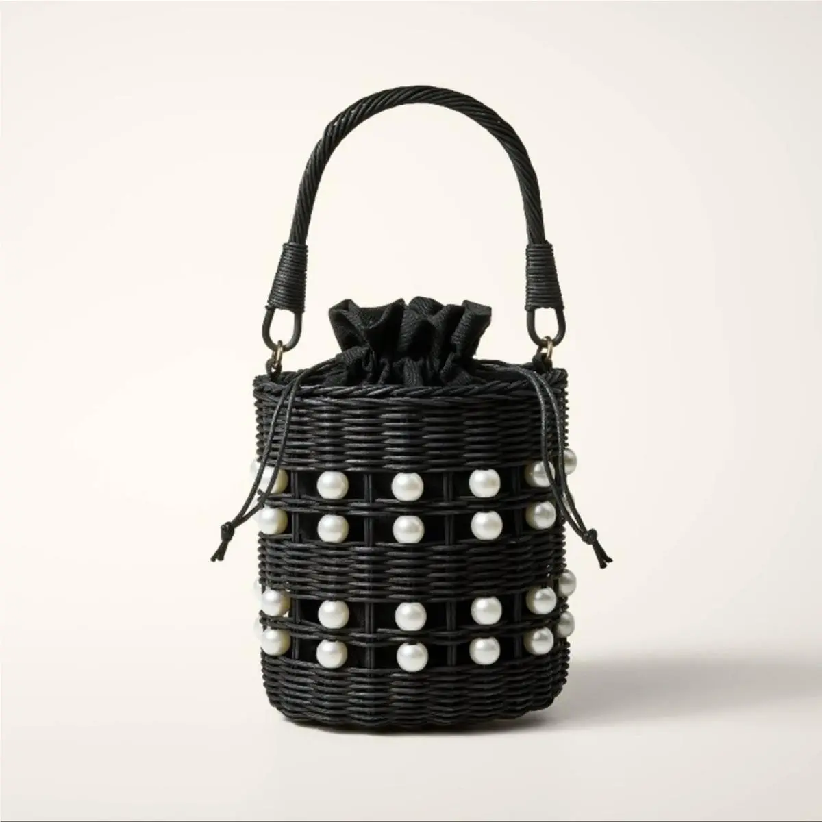 Kate Spade X Target Pearl Embellished Basket Bucket Bag