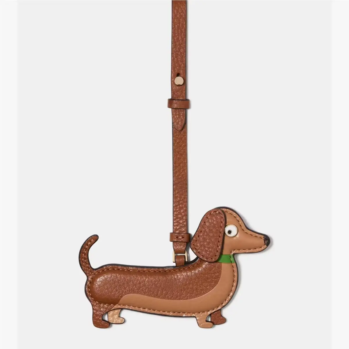 Kate Spade New York Dog Dangle Bag Charm Leather Gingerbread Brown