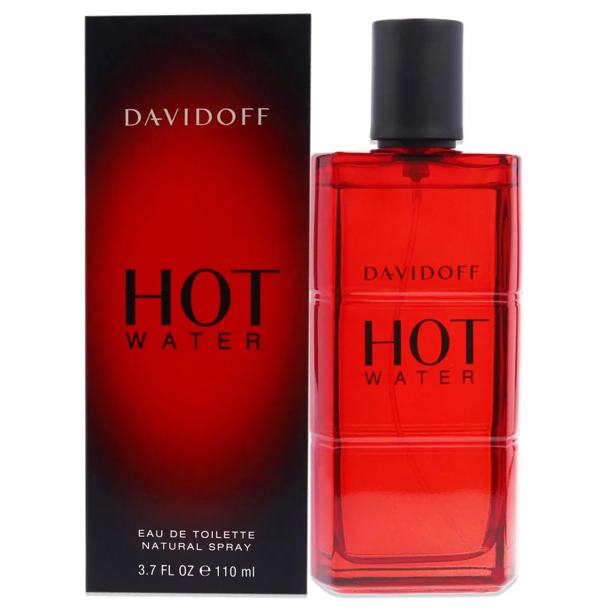 2 Pack Hot Water by Davidoff For Men - 3.7 oz Edt Spray