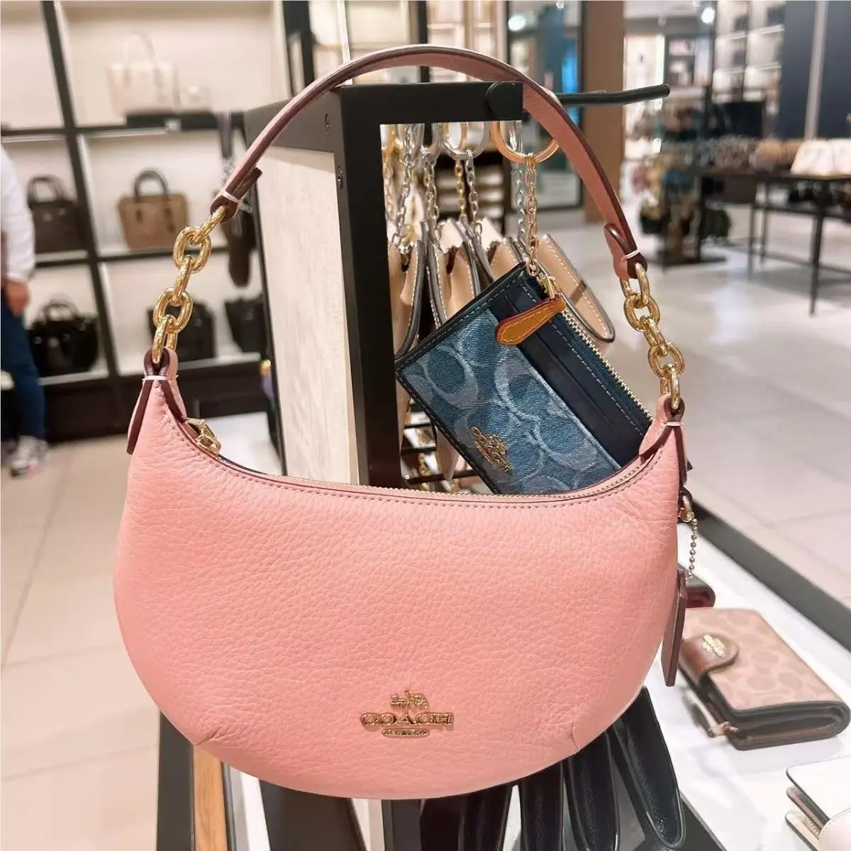 Mini Payton Bag CEL08/CEL06 Gold/Pink Petal by Coach