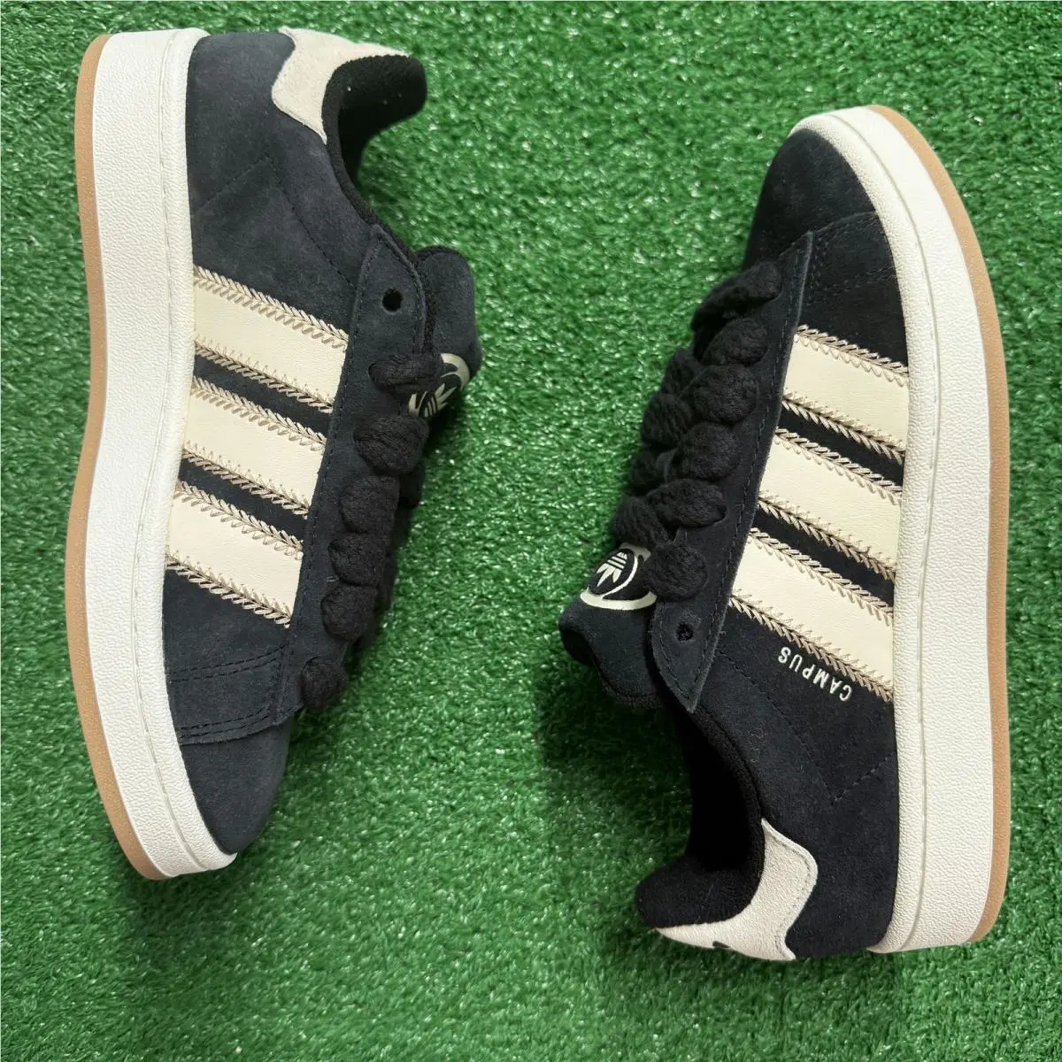 Adidas shoes - Campus 00s Camp Core Black Cream - JQ5806 - Black 6