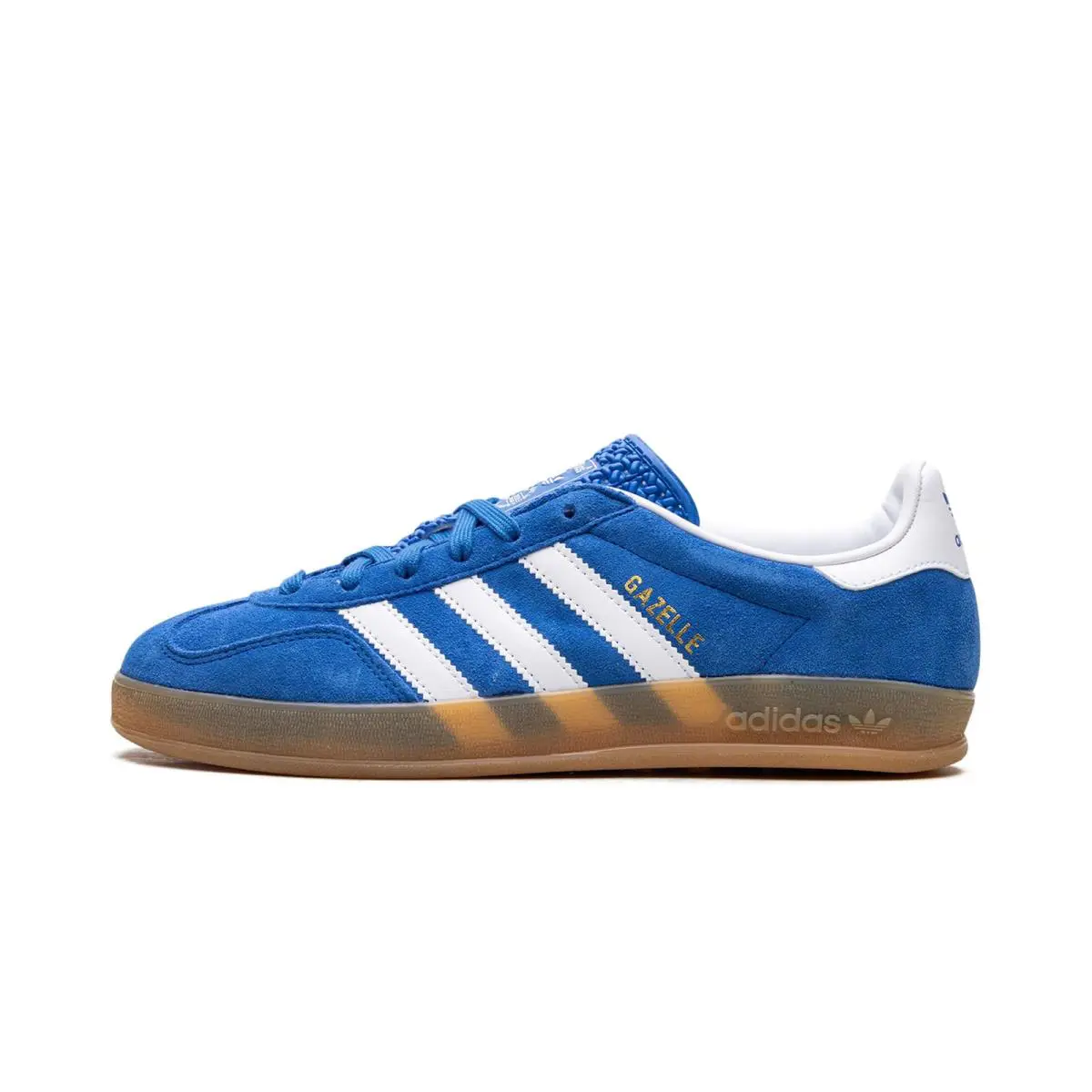 Adidas Originals Gazelle Indoor Mens Suede Indoor Sneaker Bluebird/white/gum - Bluebird/FTWR White/Gum