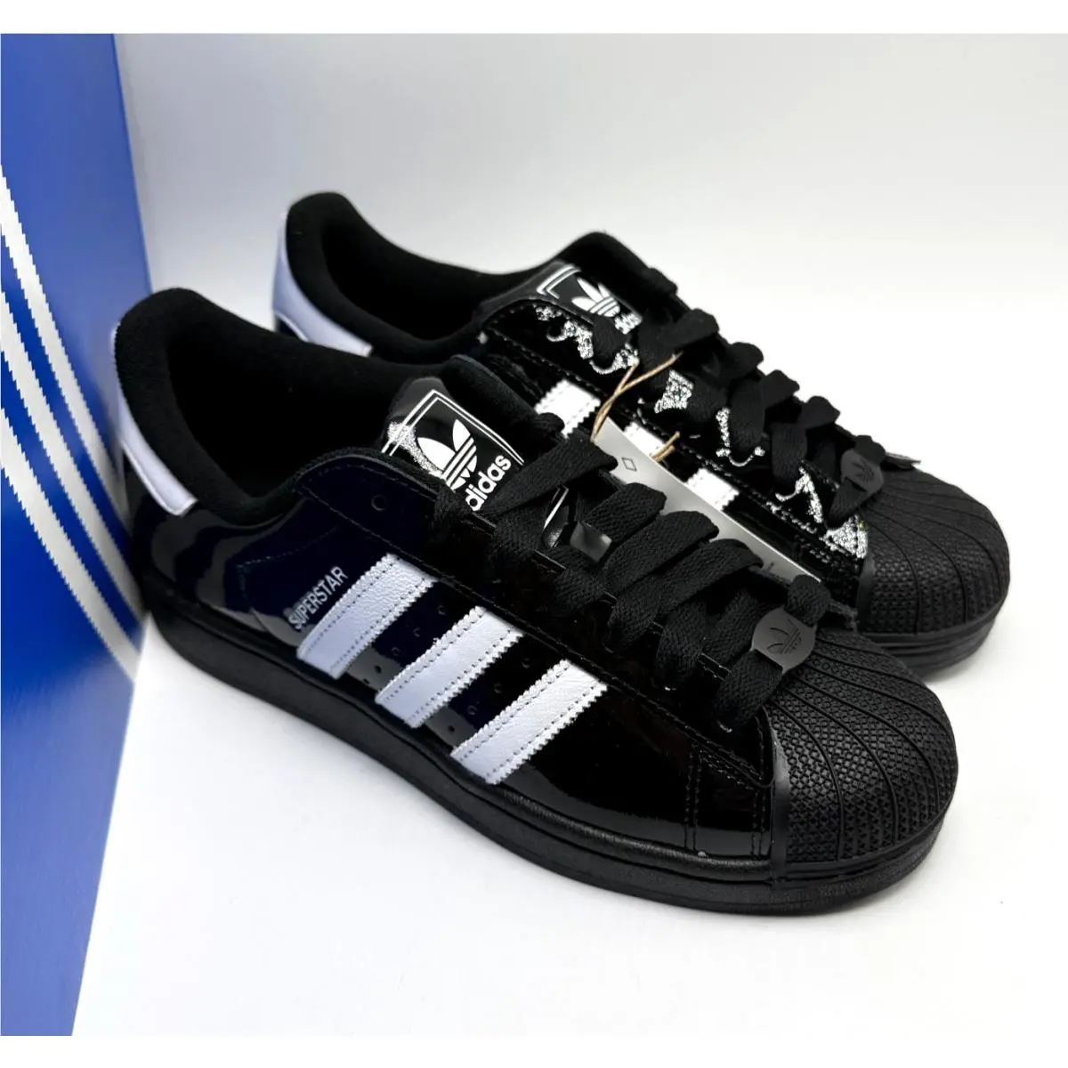 Adidas shoes - adidas Superstar - Superstar - JR7313 - Black/White/Black 2