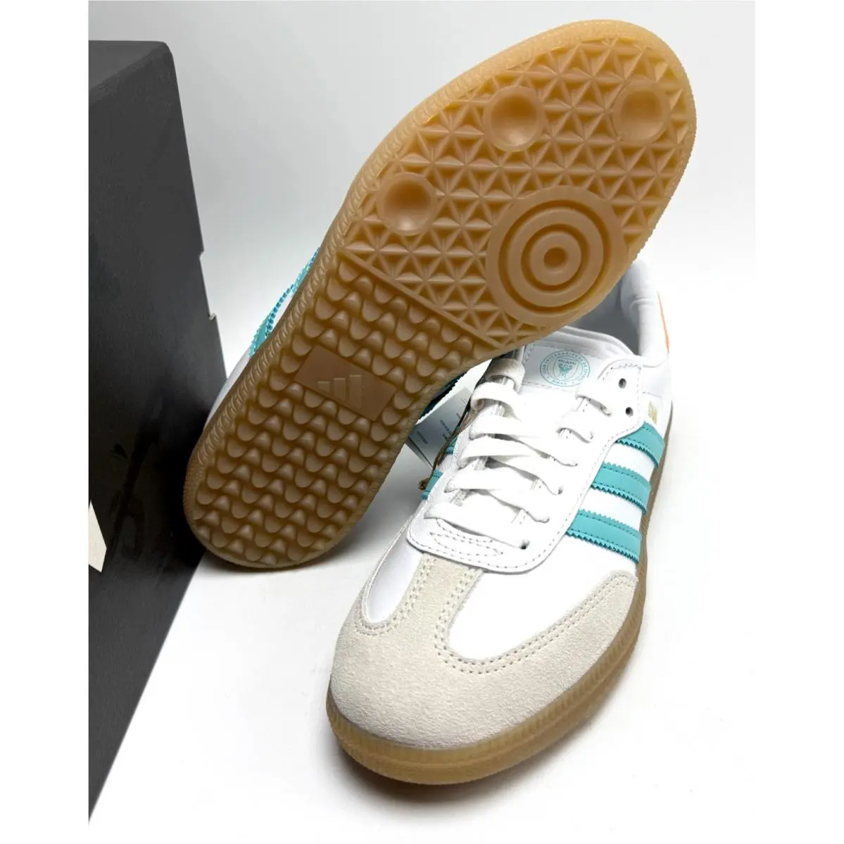 Adidas shoes - adidas Samba - Samba - IH8160 - White/Easy Mint/Pink 12