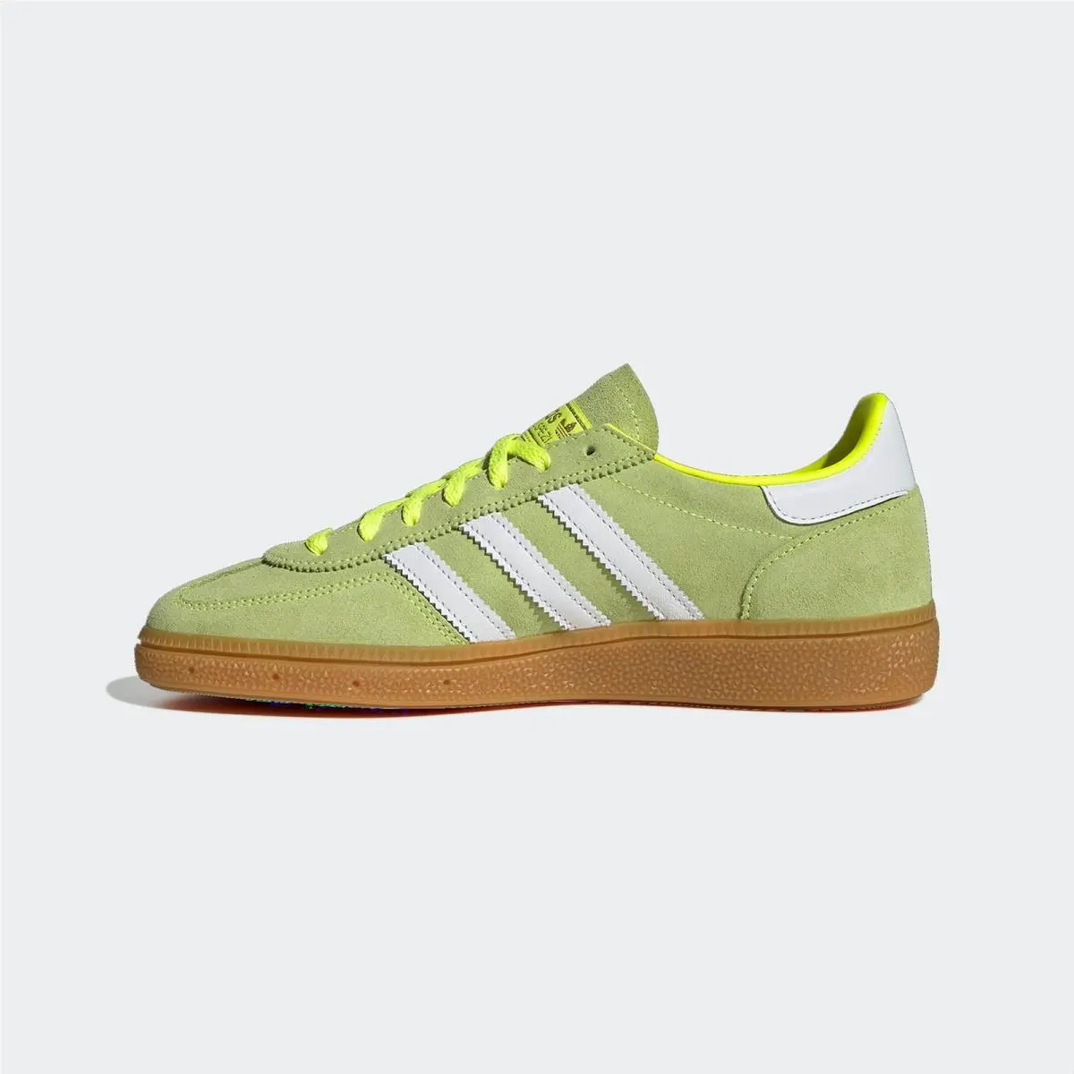 Adidas Originals Handball Spezial Womens Retro Suede Sneaker Green/yellow/white