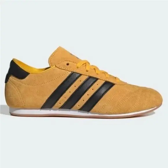 Adidas Originals Taekwondo Lace Womens Retro Leather Sneaker Yellow/black/gum