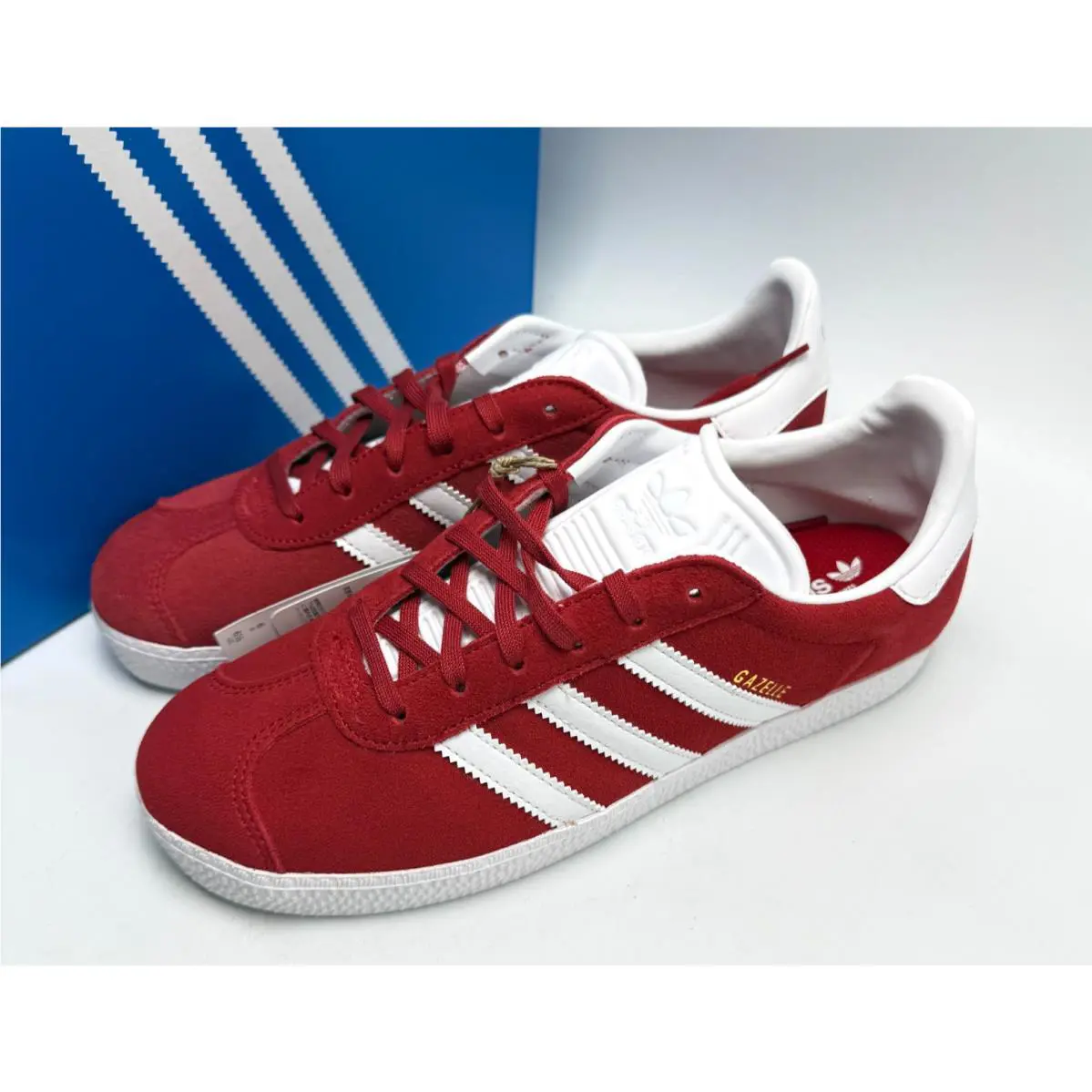 Adidas Gazelle J Better Scarlet Cloud White Gold Metallic Youth IF9804 sz 5.5-7