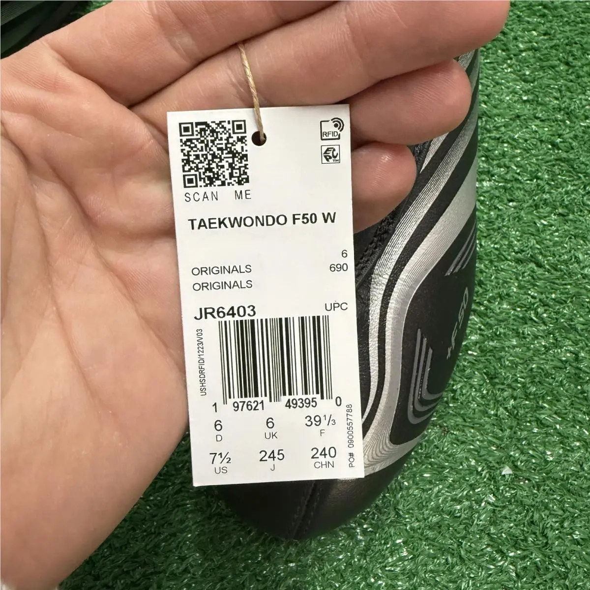 Adidas shoes - adidas F50 Taekwondo Black Silver Metallic - JR6403 - Black 3