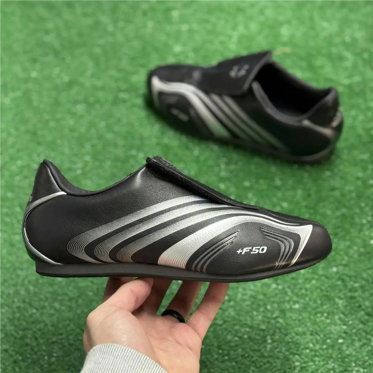 Adidas shoes - adidas F50 Taekwondo Black Silver Metallic - JR6403 - Black 4