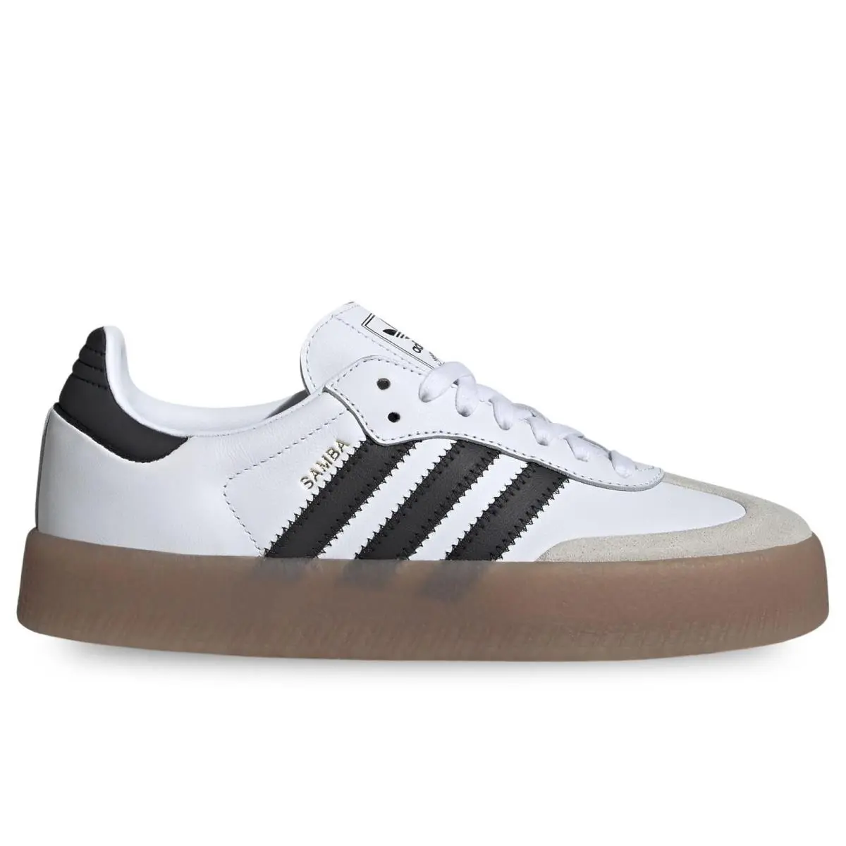 Adidas Sambae Womens Sneaker Cloud White/core Black/gold Metallic