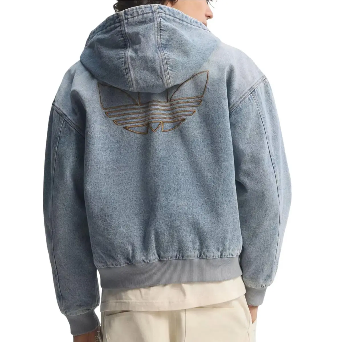 Adidas clothing - adidas DENIM PADDED JACKET - DENIM PADDED JACKET - KE0131 - Blue 6