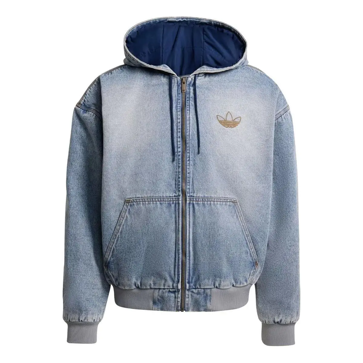 Adidas clothing - adidas DENIM PADDED JACKET - DENIM PADDED JACKET - KE0131 - Blue 3