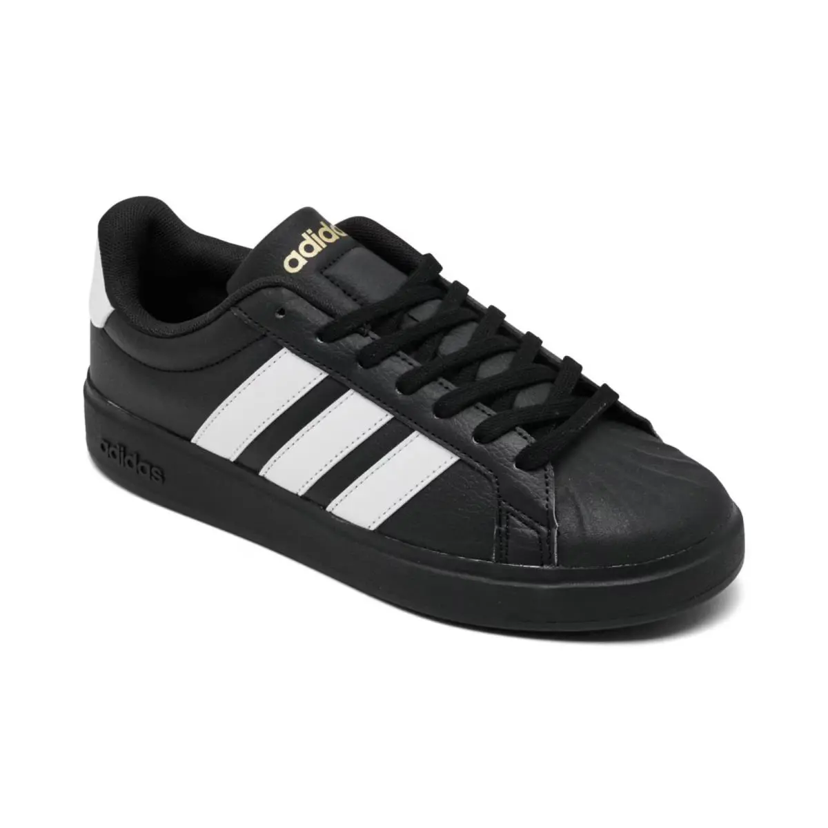 Adidas Women`s Streettalk Casual Sneakers Black White Metallic Gold