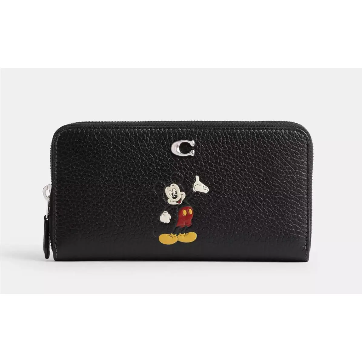 Coach Disney X Mickey Regenerative Leather Essential Accordion Zip Wallet- CQ783