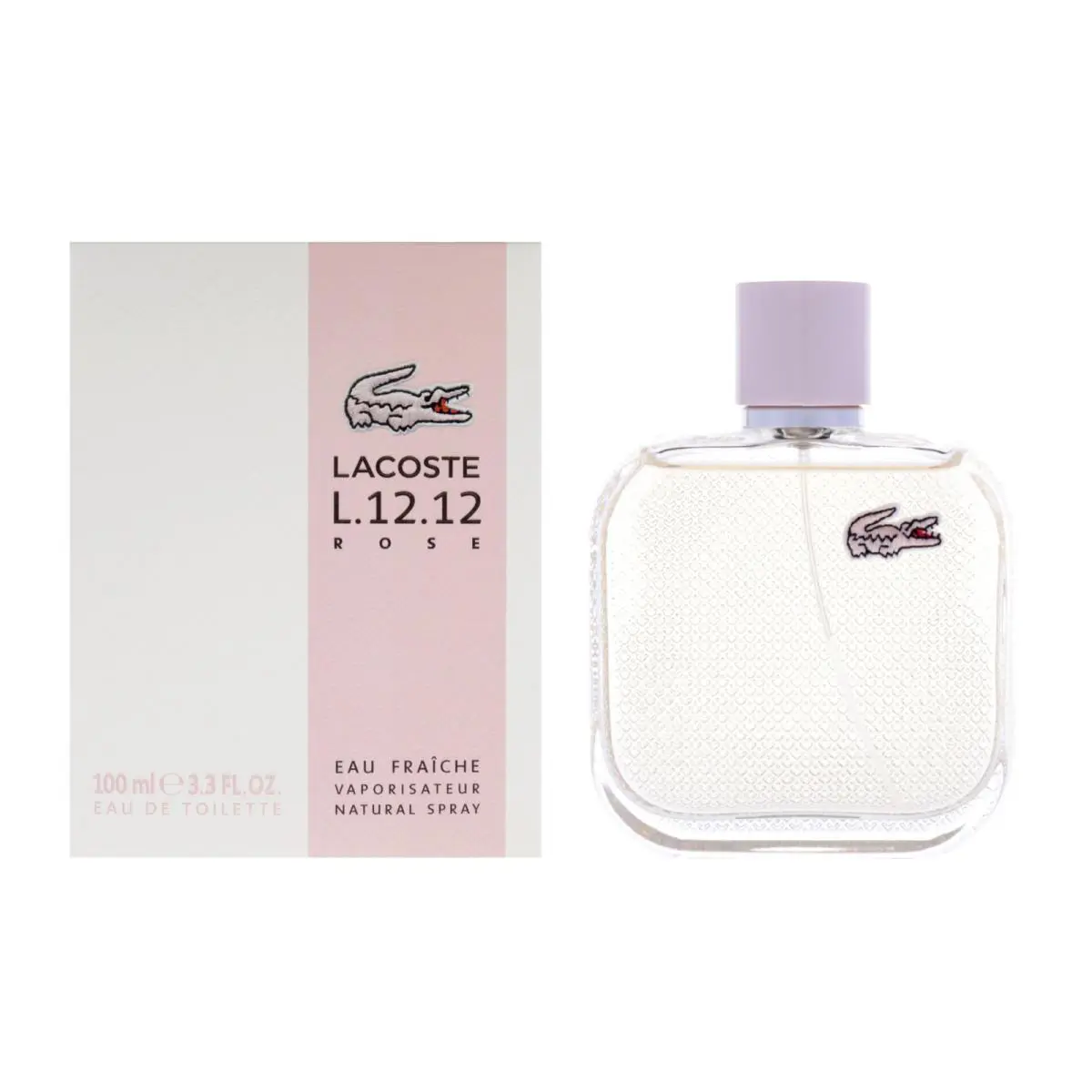 Lacoste L.12.12 Rose Eau Fraiche For Women 3.3 oz Eau de Toilette Spray