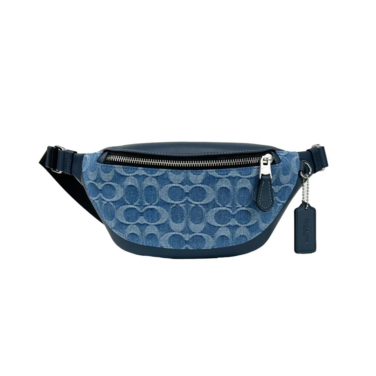 Coach Warren Mini Signature Denim Fanny Belt Bag