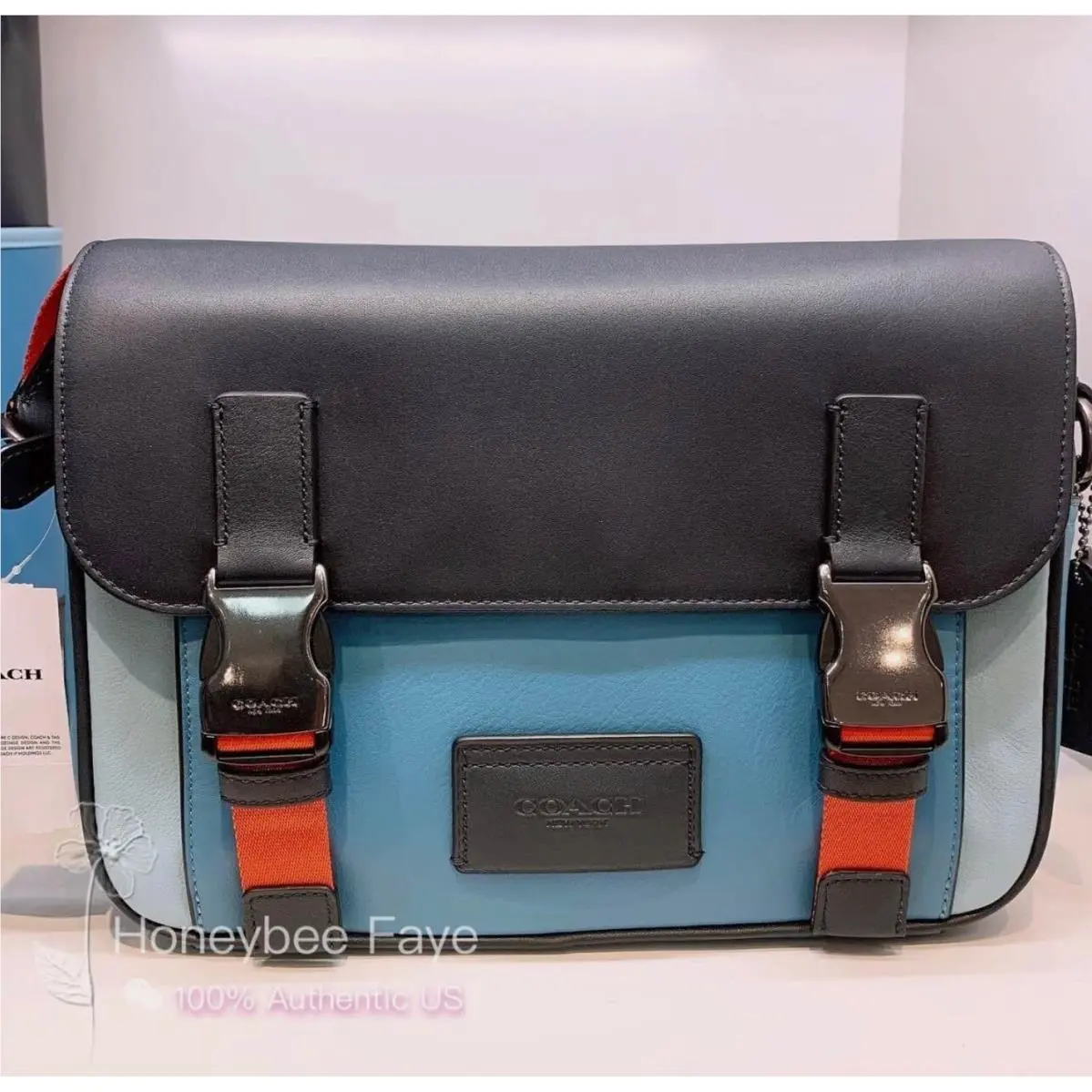 Coach CC356 Track Crossbody Bag In Colorblock