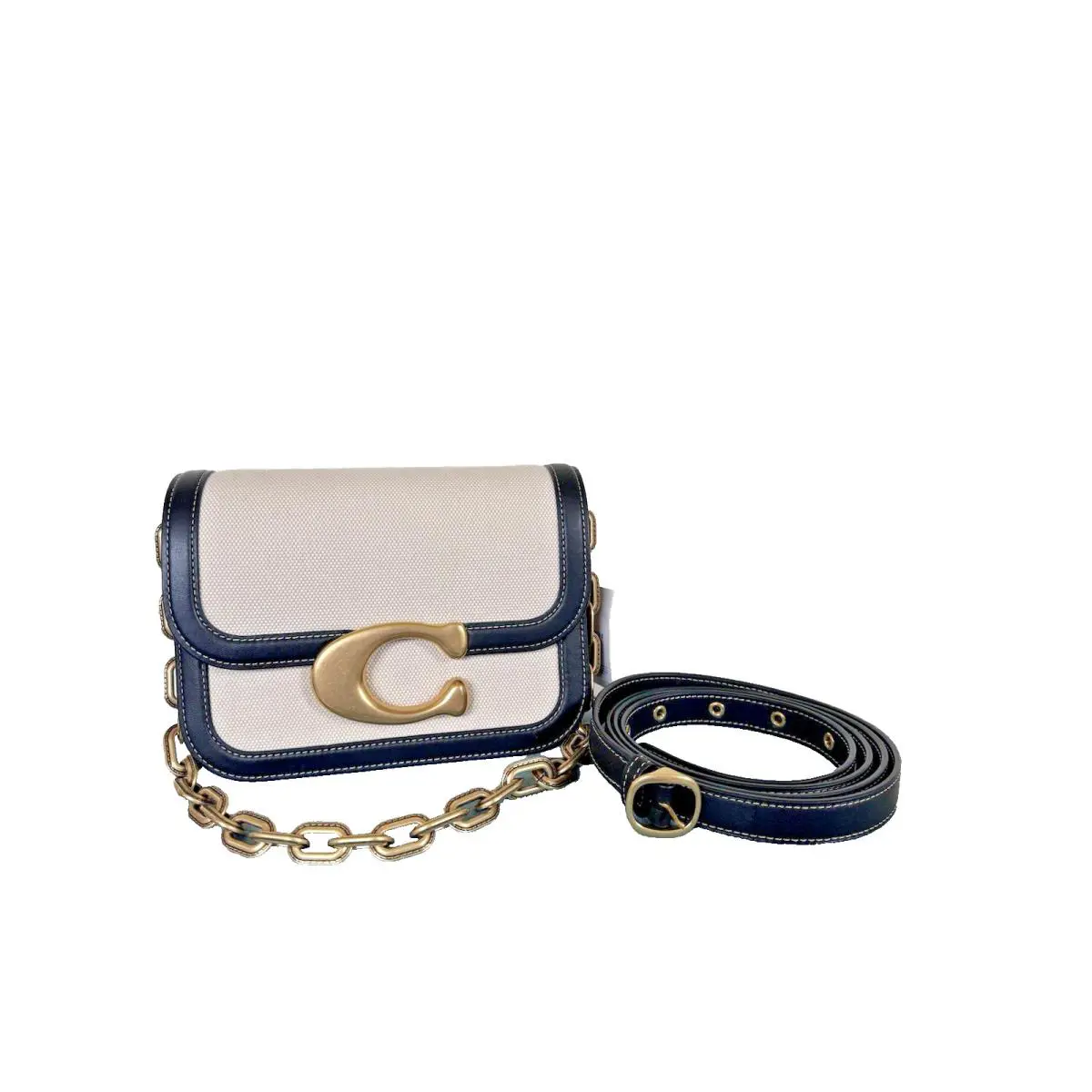 Coach Canvas Idol Salt Stone Black