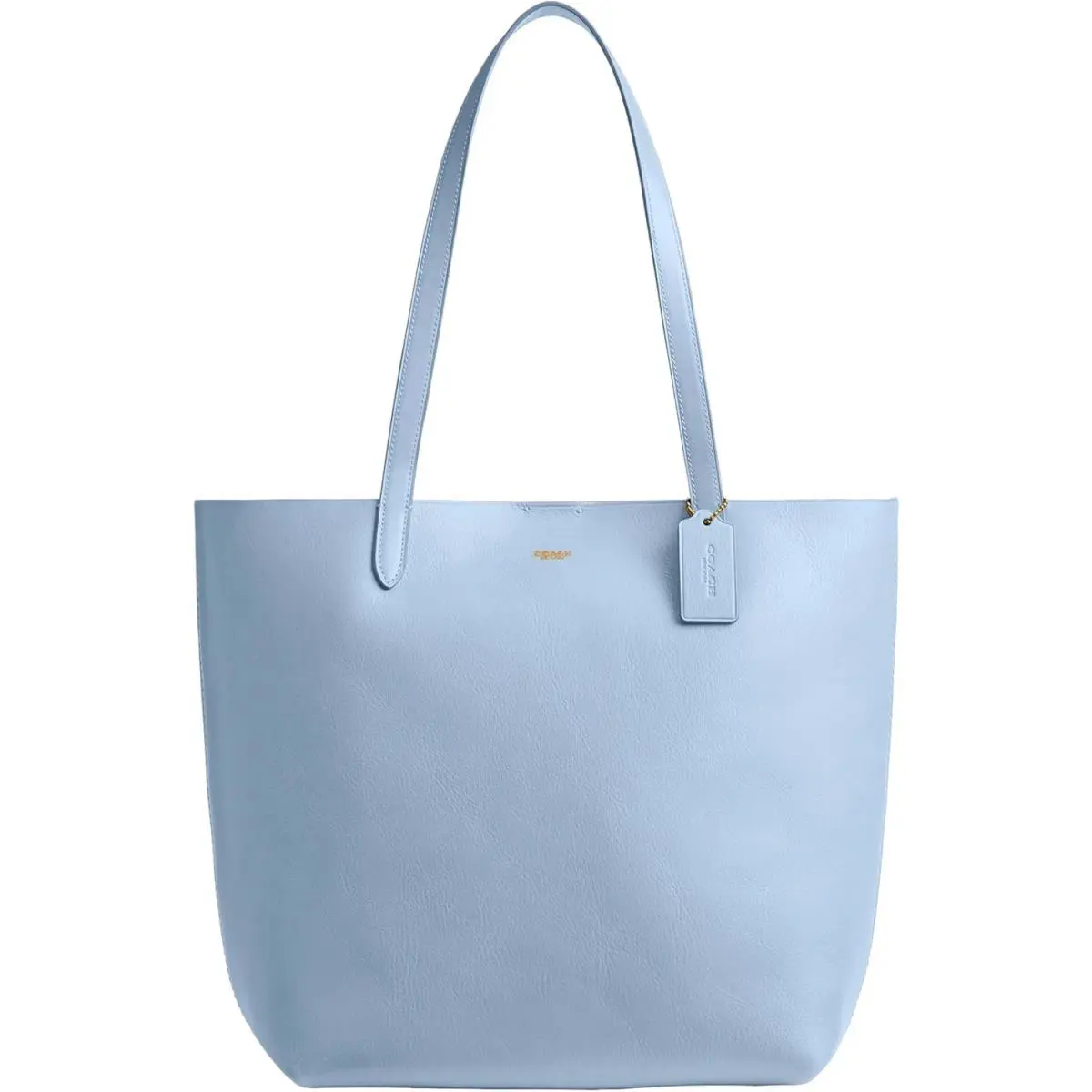 Coach Manhattan Leather Tote B4 Bluebell Blue CAM02