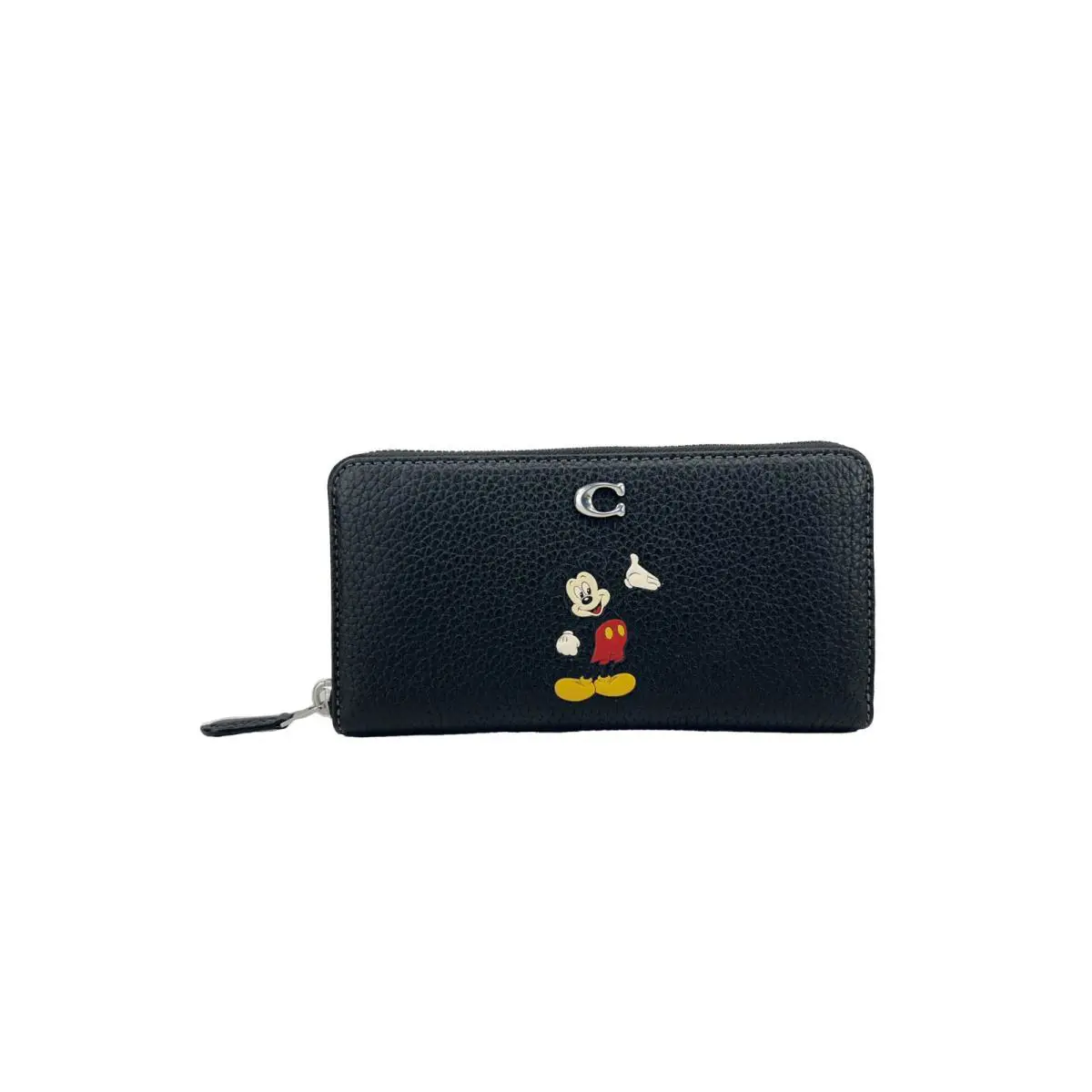 Coach X Disney Mickey Mouse Leather Accordion Zip Wallet