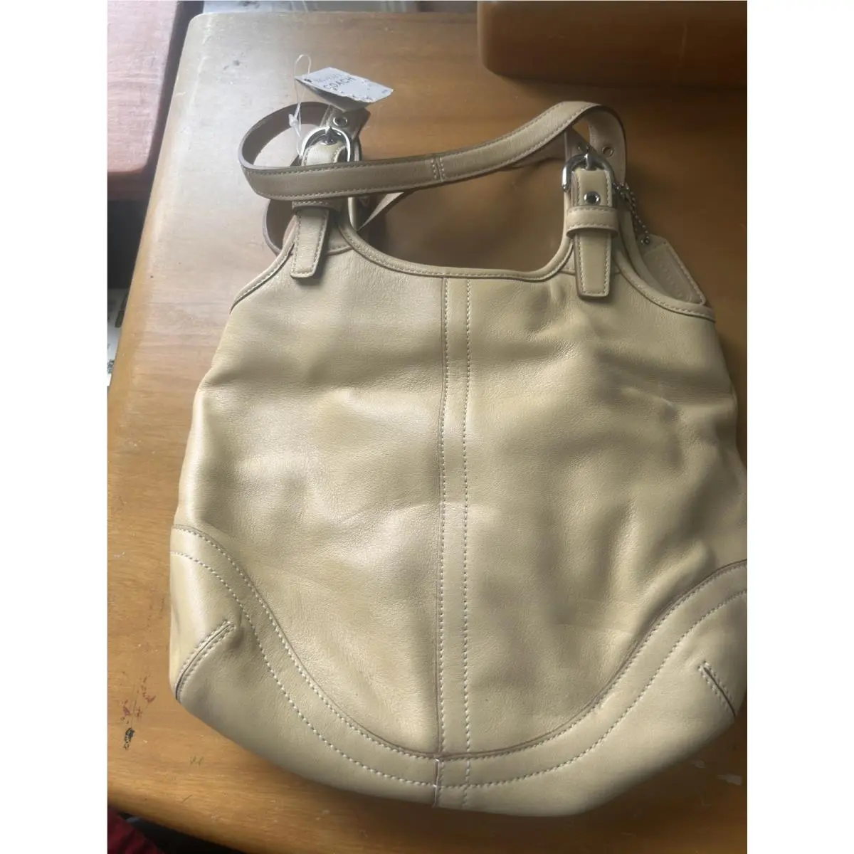 Coach #4983 Vintage 2003 Coach Legacy Soho Hobo 4983 Leather Eggshell Purse/tote - Certif