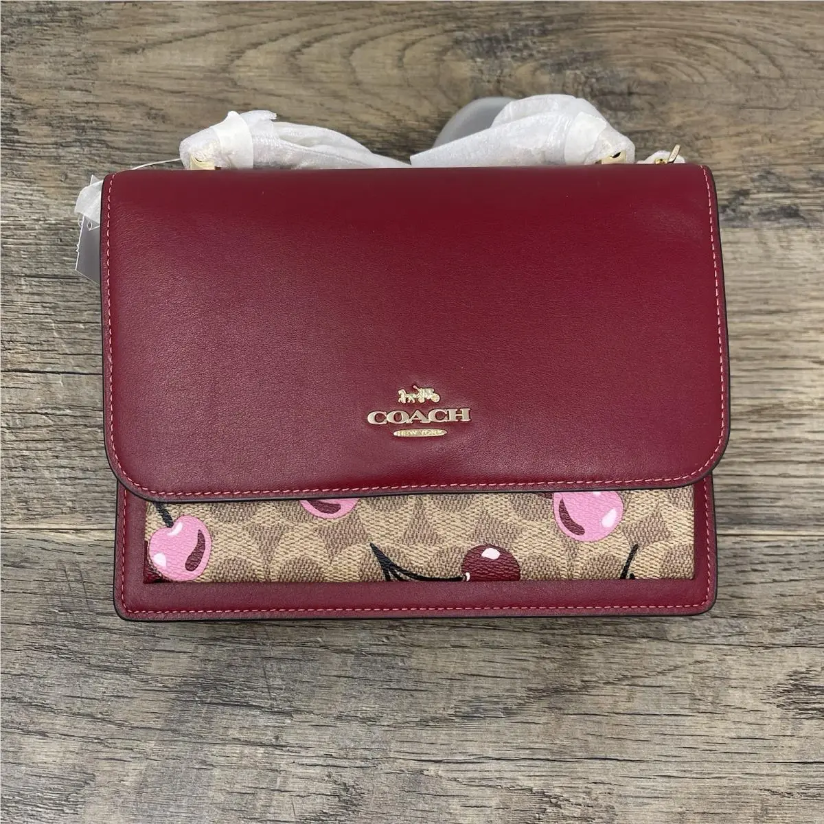 Coach Klare Crossbody Bag In Signature Canvas with Cherry Print CY689 —