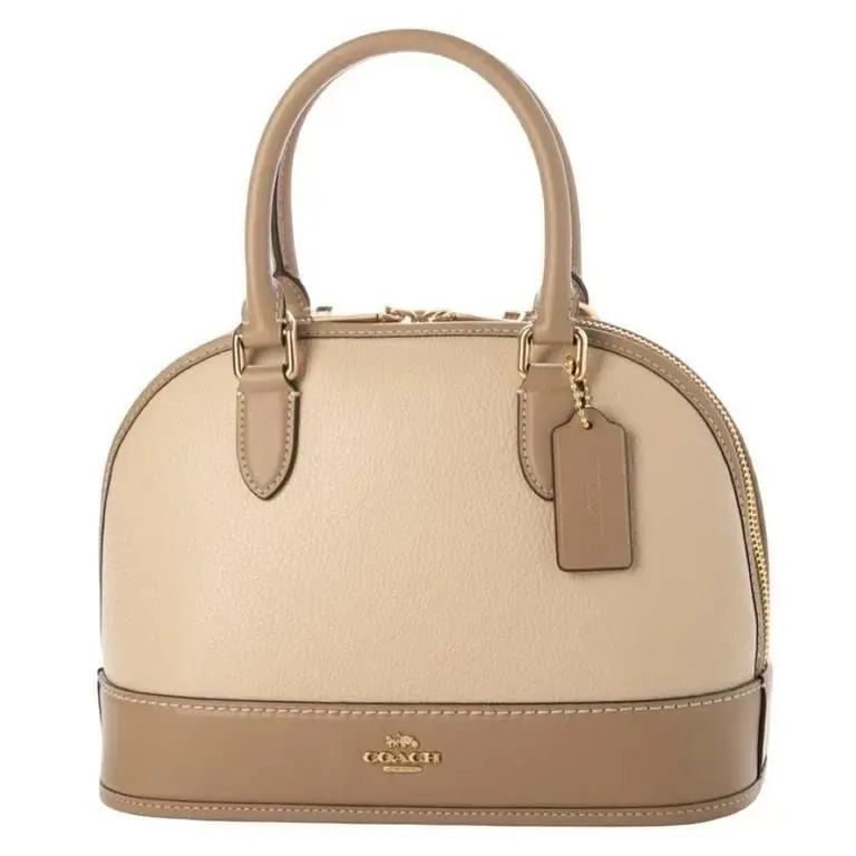 Coach Hand Shoulder Bag Sabrina Satchel Color Block CAM56 Imxuv 2025 SS Pebble L