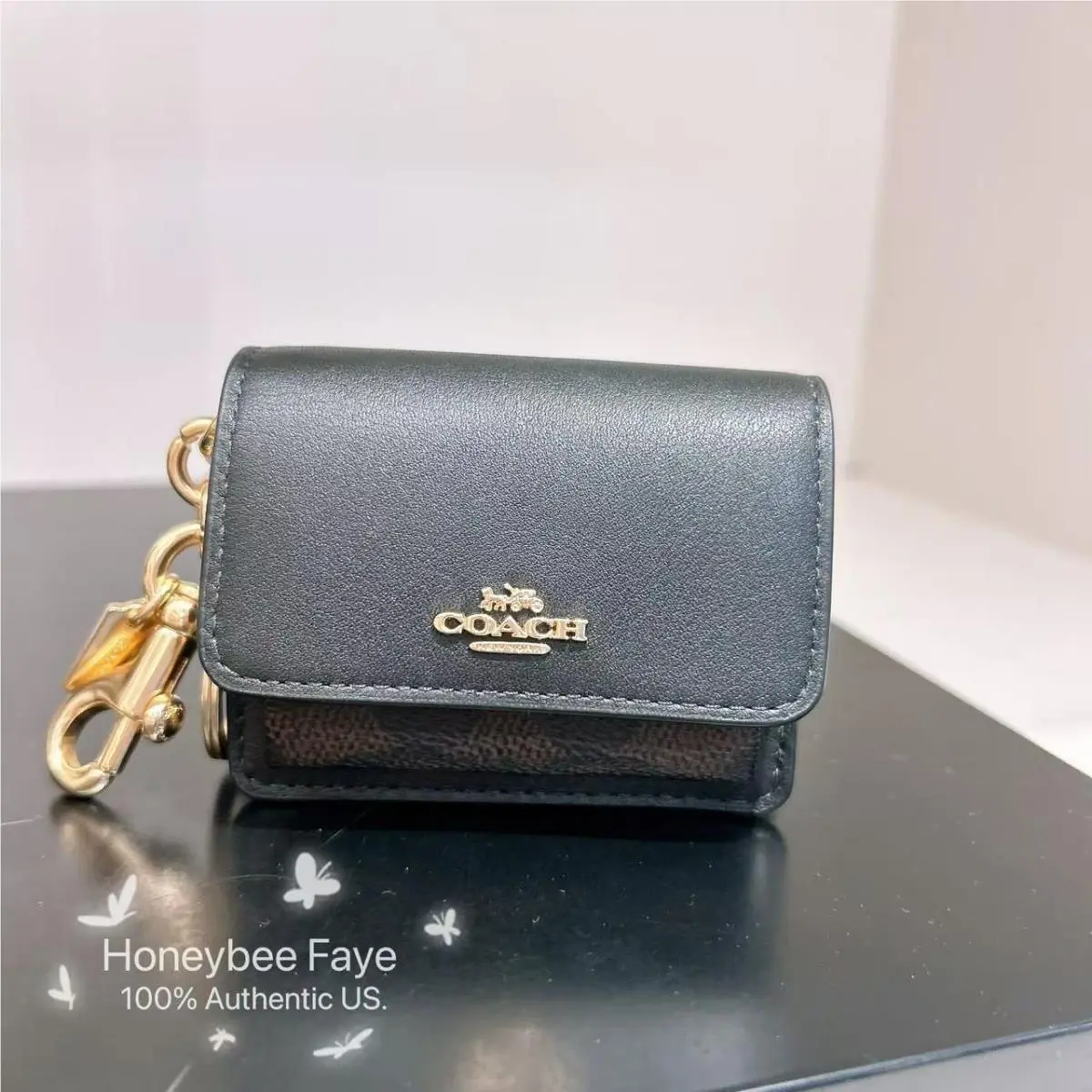 Coach Mini Klare Bag Charm In Signature Canvas CBK69