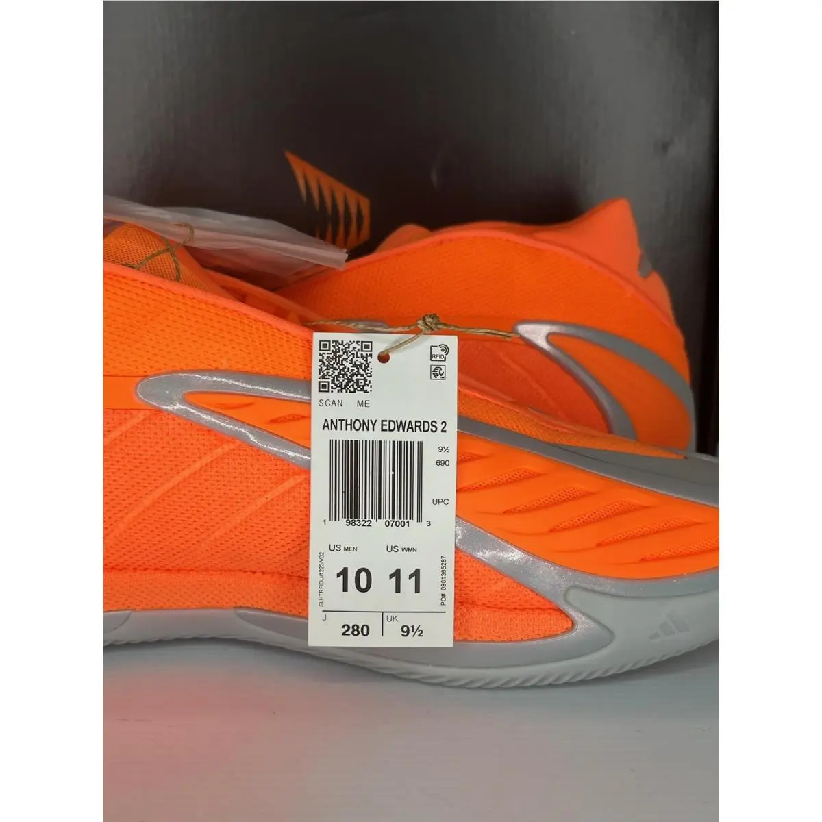 Adidas shoes - adidas Anthony Edwards 2 - Anthony Edwards - KK1390 - Orange 1