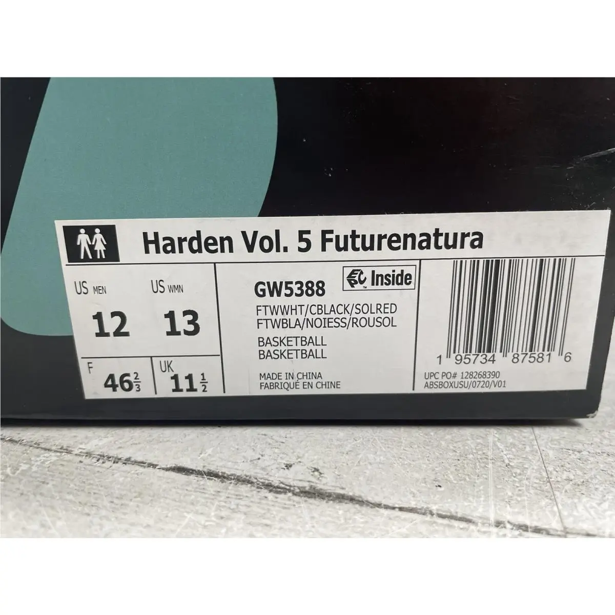 Adidas shoes - adidas Harden Vol. 5 - Harden - GW5388 - Multicolor (UPC: 0195734875816) 10