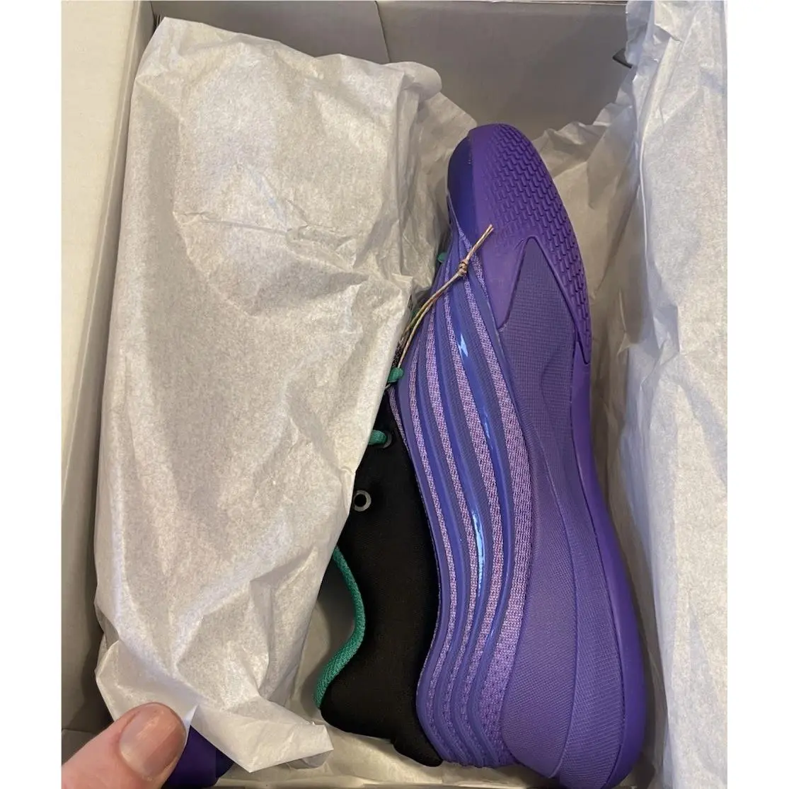 Adidas shoes - JP8636 523 - Purple Rush/Black/Court Green 5