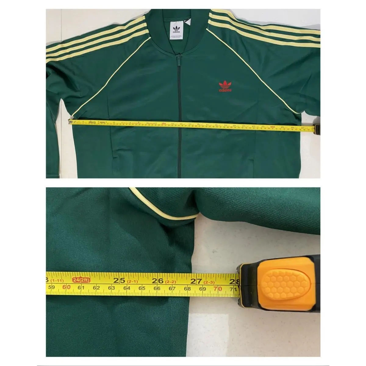 Adidas clothing - Collegiate Green Powder Yellow 8