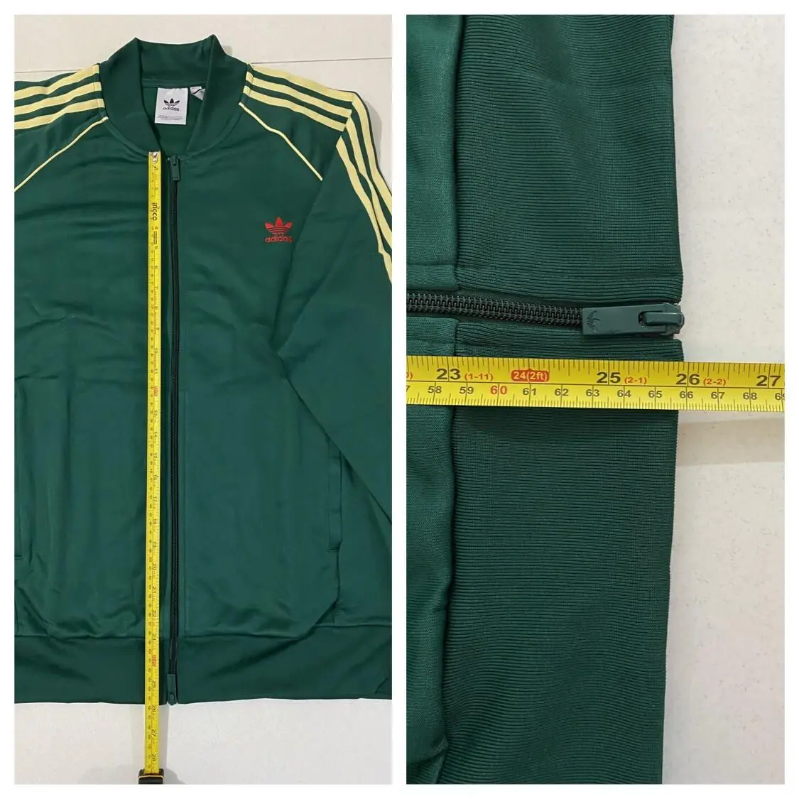 Adidas clothing - Collegiate Green Powder Yellow 9