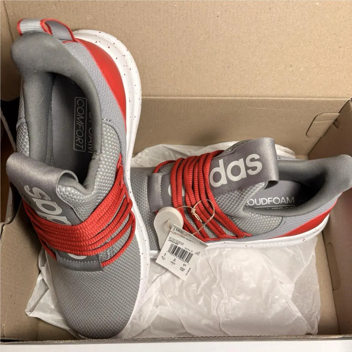 Adidas shoes - adidas Lite Racer - Lite Racer - JR0548 - Gray Red White 0