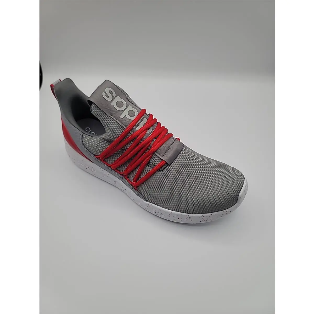 Lite Racer Adapt 7.0 Gray White Red JR0548 Mens Size 12 by Adidas