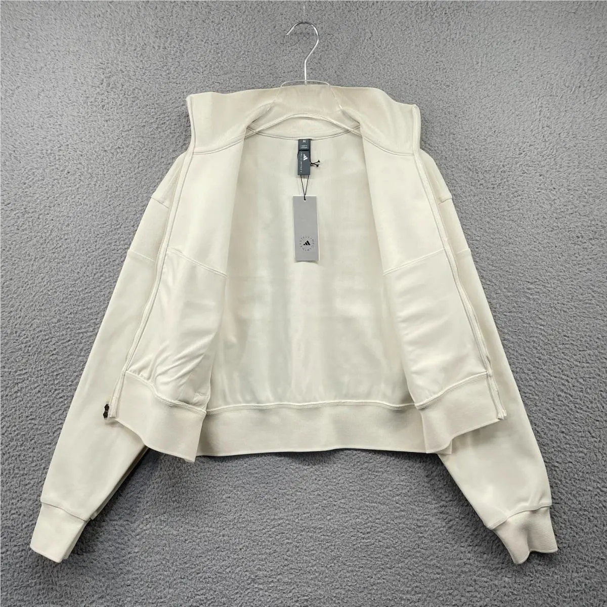 Adidas clothing - adidas by Stella McCartney Knitted Tracktop - JX9109 - Ivory 9