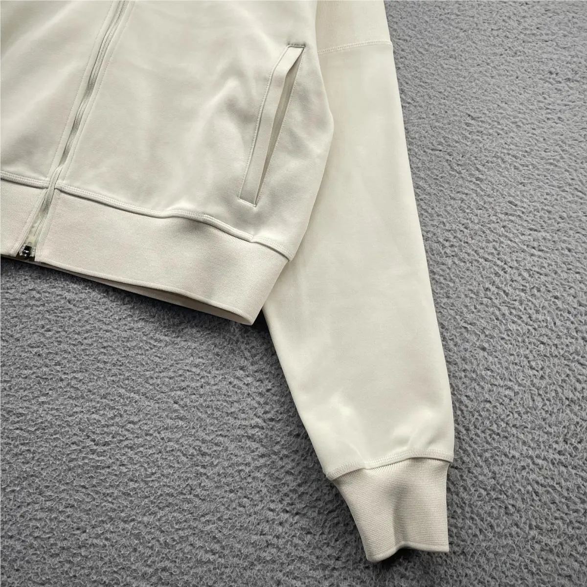 Adidas clothing - adidas by Stella McCartney Knitted Tracktop - JX9109 - Ivory 5