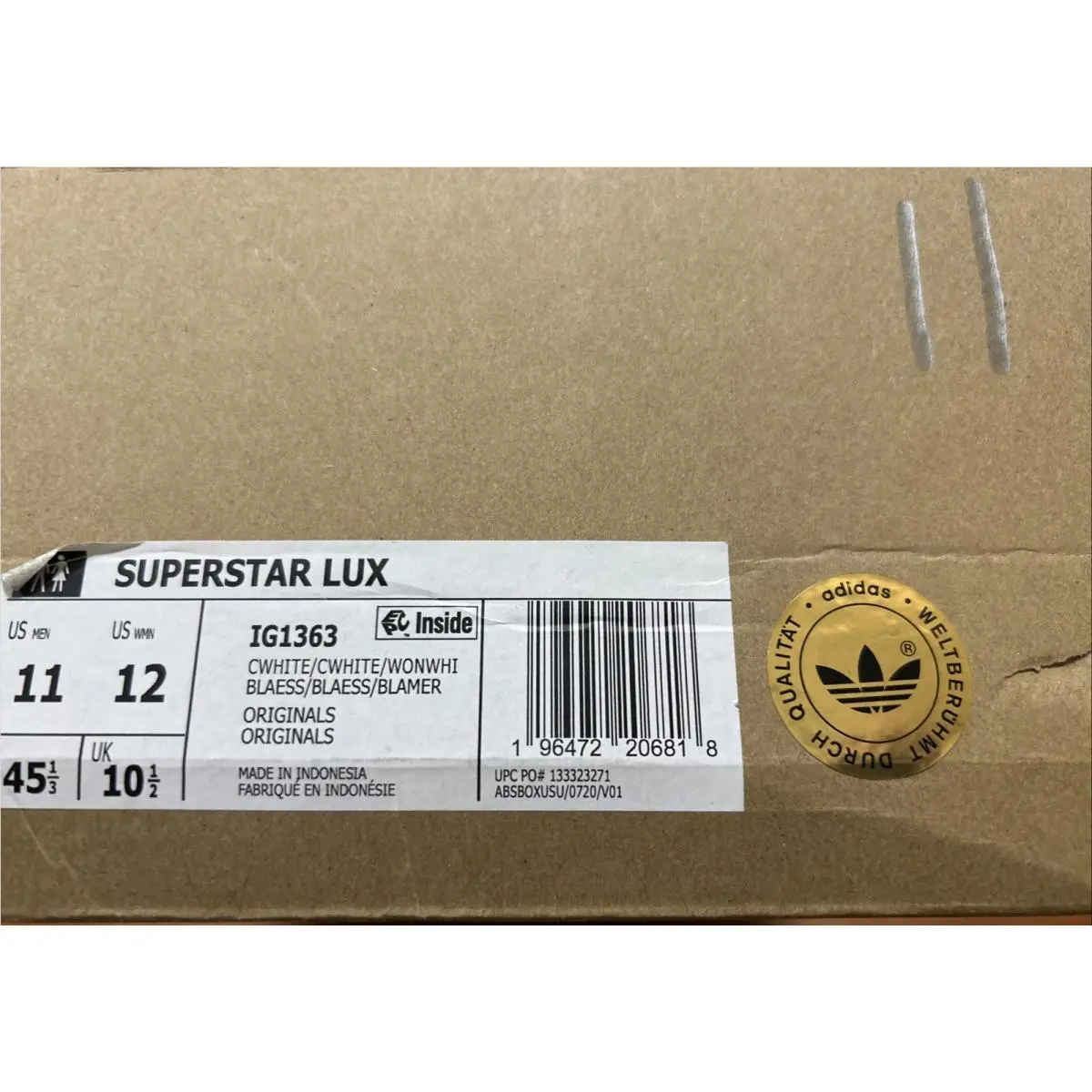 Adidas shoes - adidas Superstar Lux - Superstar Lux - IG1363 - Core White / Core White / Wonder White (UPC: 0196472206818) 13