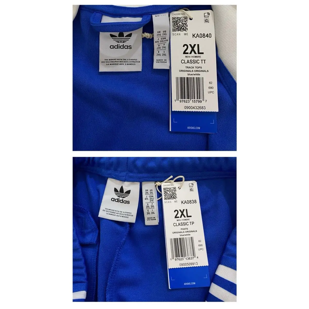 Adidas clothing - Blue White 3
