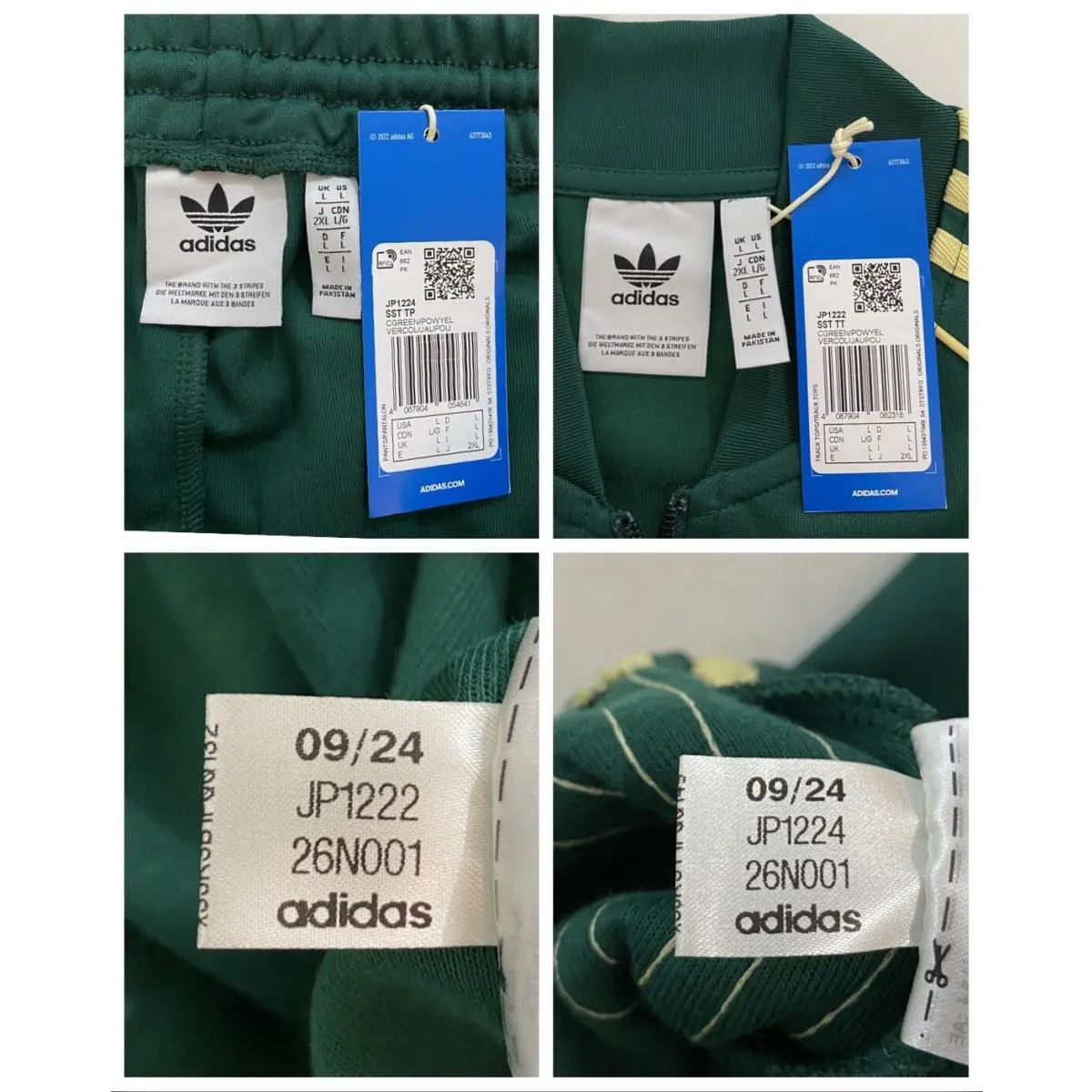 Adidas clothing - Collegiate Green Powder Yellow 3