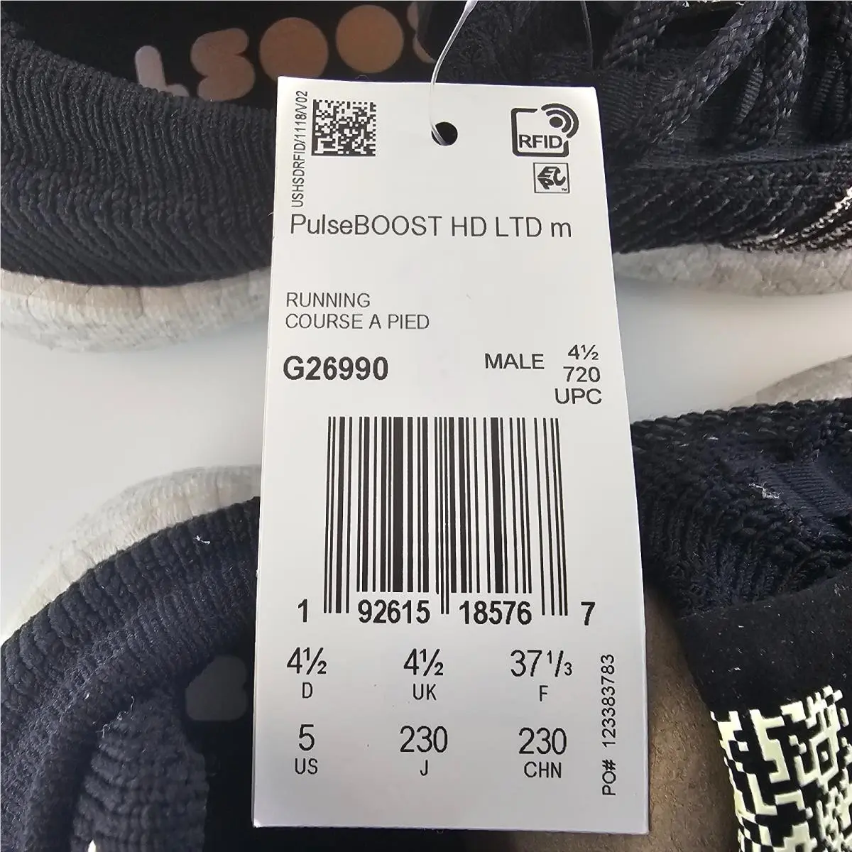 Adidas shoes - adidas PulseBoost HD - PulseBoost - G26990 - Black (UPC: 192615185767) 8