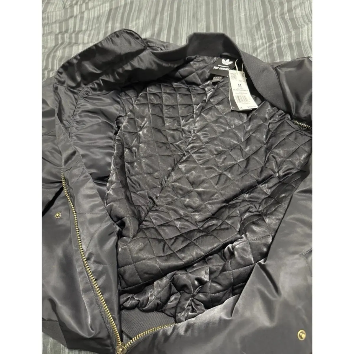 Adidas clothing - WC SATIN BOMBER - SATIN BOMBER - KD9361 - Black (UPC: 198321680718) 8