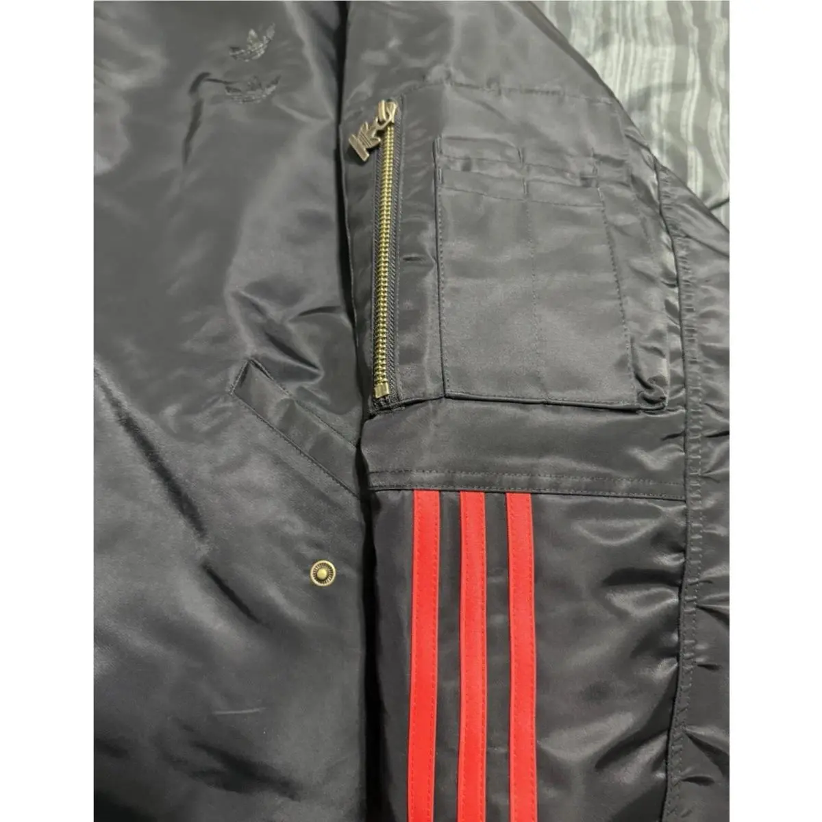 Adidas clothing - WC SATIN BOMBER - SATIN BOMBER - KD9361 - Black (UPC: 198321680718) 7
