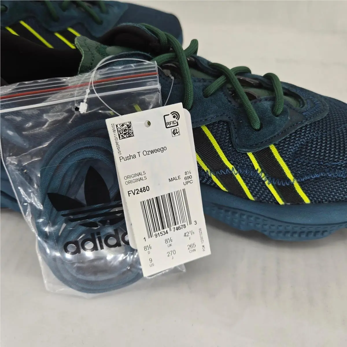 Adidas shoes - Pusha T Ozweego - Pusha Ozweego - FV2480 - Blue 8