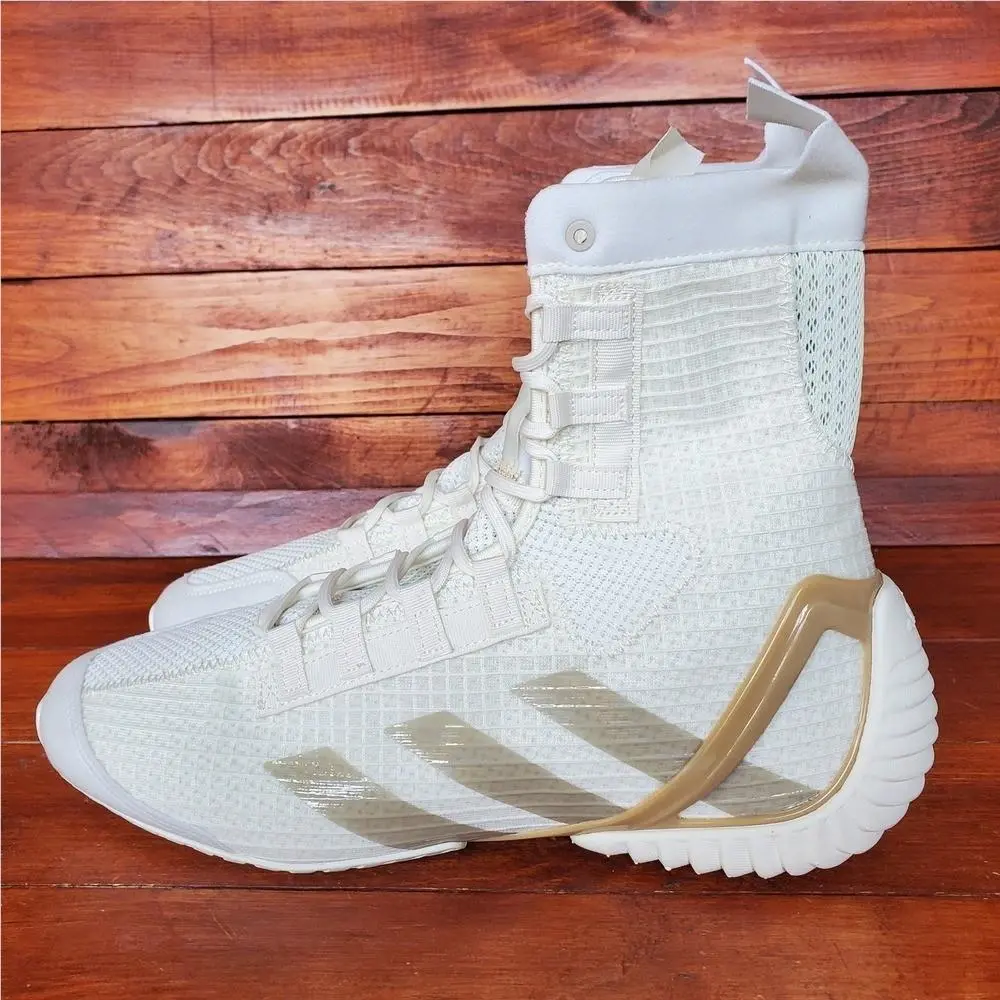 Adidas Speedex 23 Boxing Shoes Men 7 Women 8 Off White Gold High Top