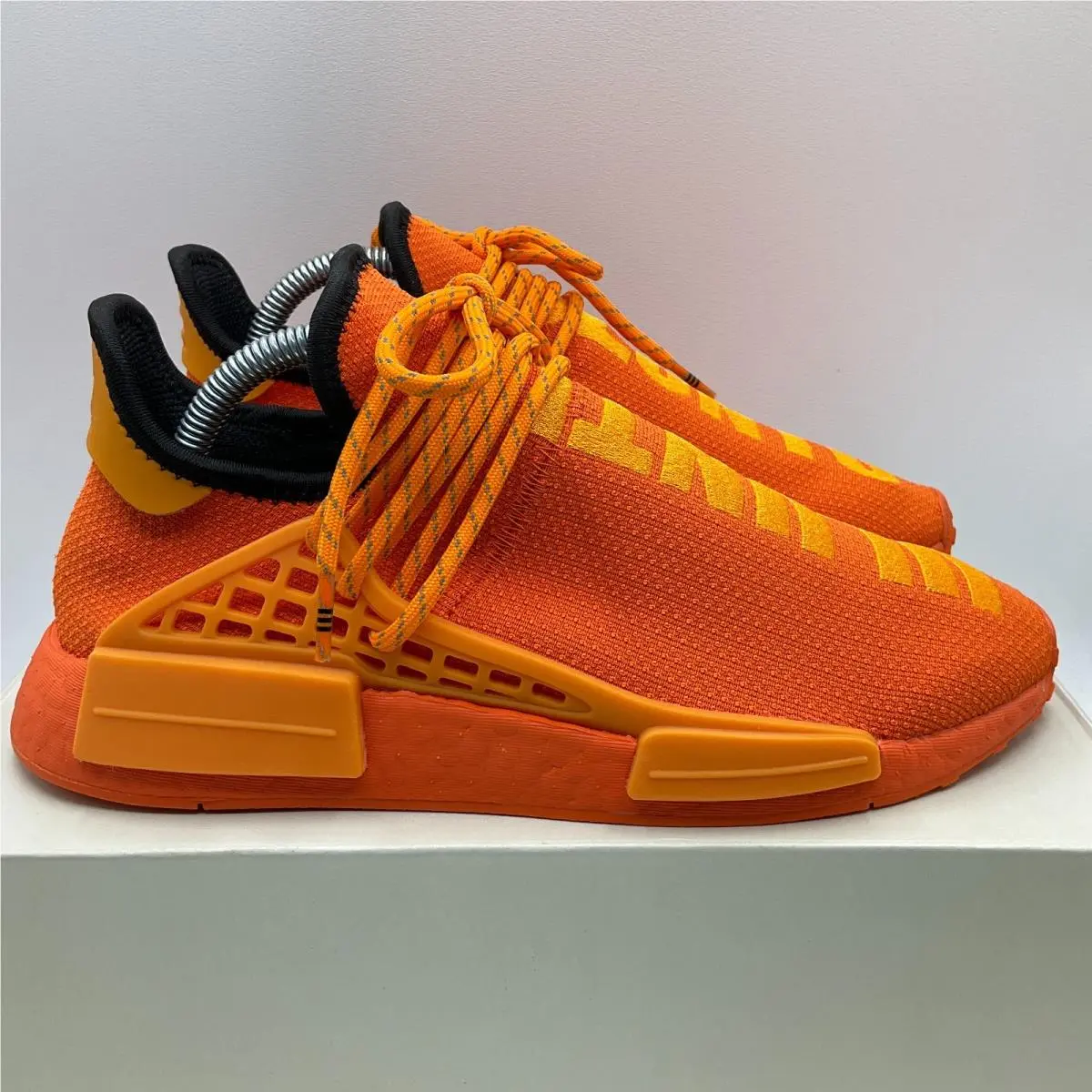 Adidas Nmd HU Human Race Pharrell Orange Mens Sneakers Size 7 GY0095