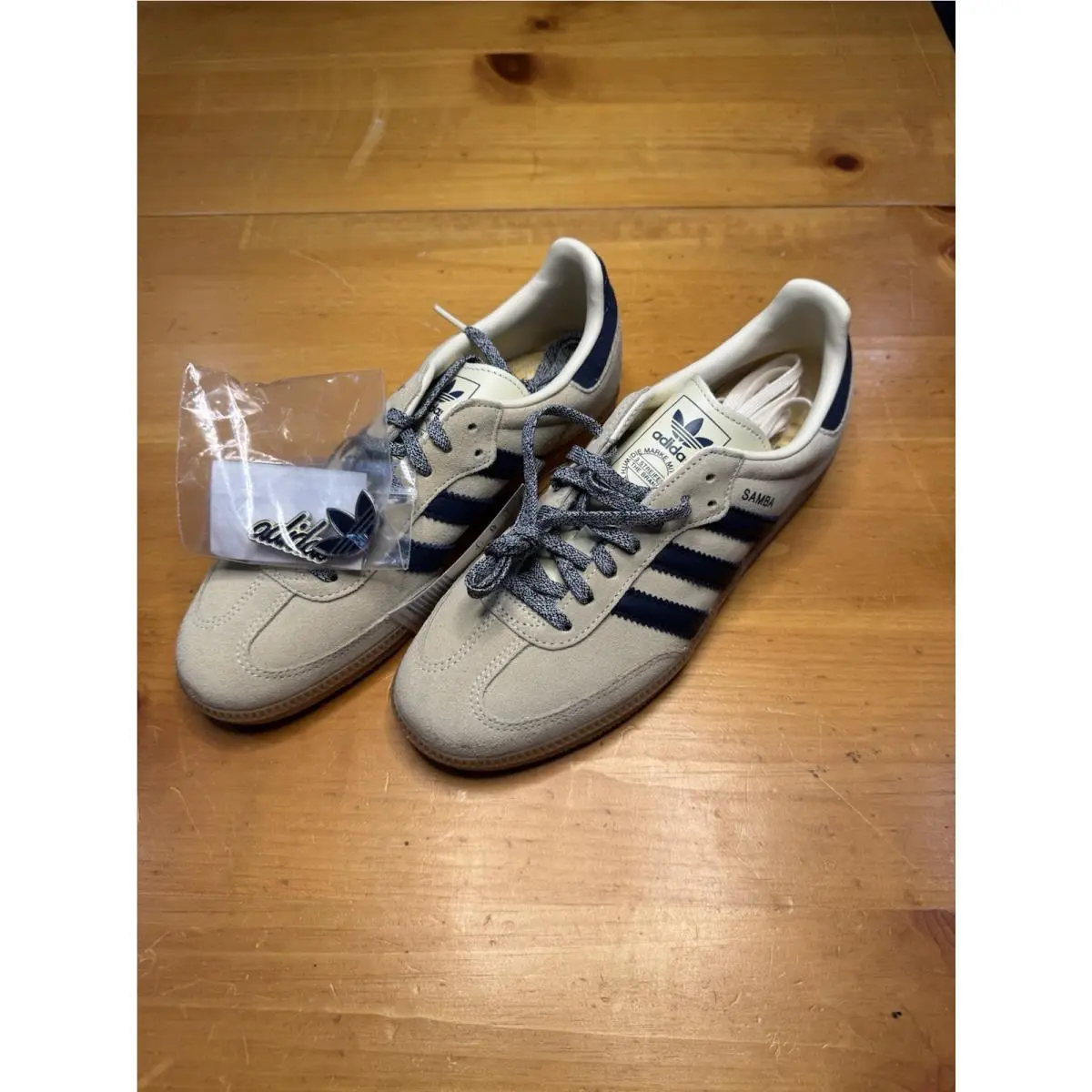 Adidas Originals Samba J ‘ Warm Vanilla/night Indigo ’ JS3525 Big Kids 7Y