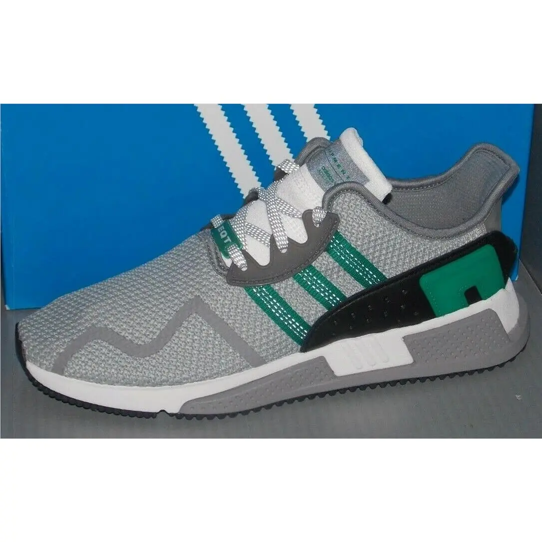 Mens Adidas Eqt Cushion Adv in Colors Grey / Green / White Size 12